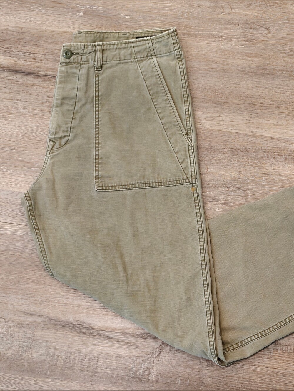 Imogene + Willie Blake Military Trouser Olive Green Utility Size XL